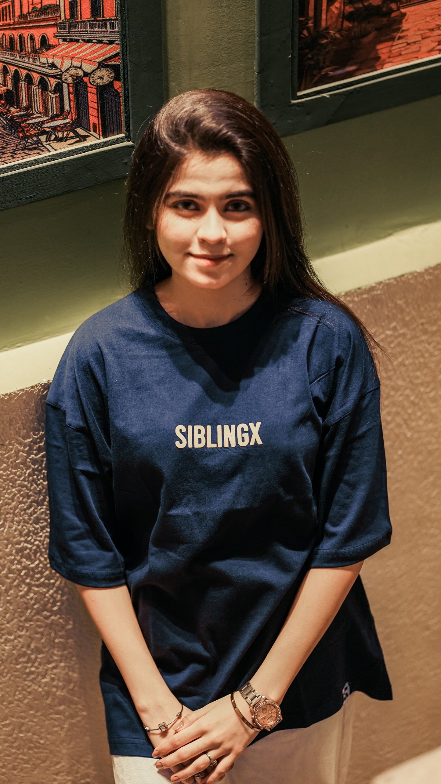 Dream Until It’s Your Reality” Oversized fit T-Shirt – Navy Blue