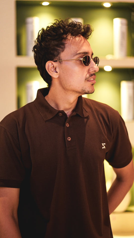 Classic Coffee Brown Polo Shirt – Casual & Timeless Fit