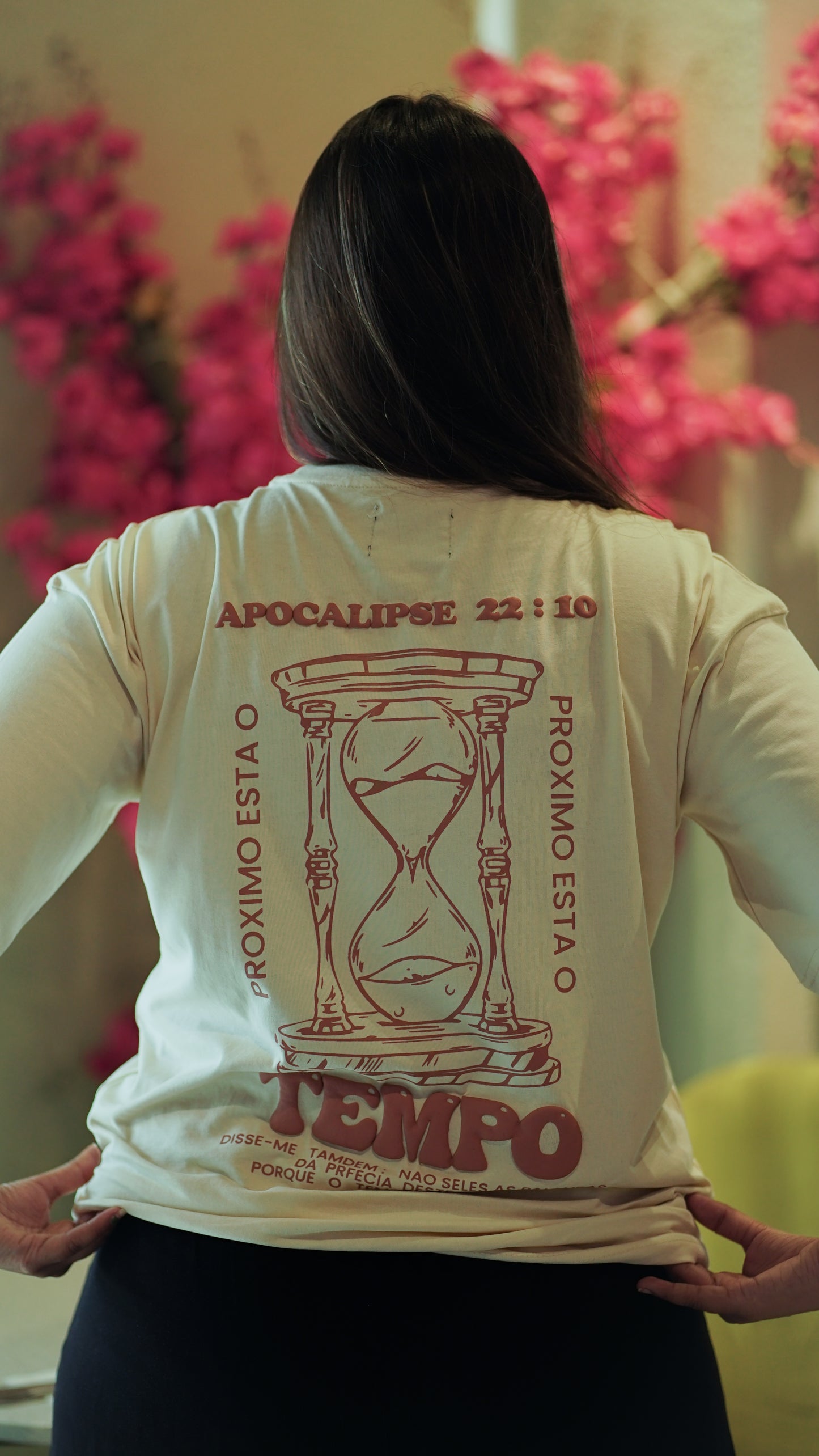 "Tempo" Oversized Graphic T-Shirt "Cream"