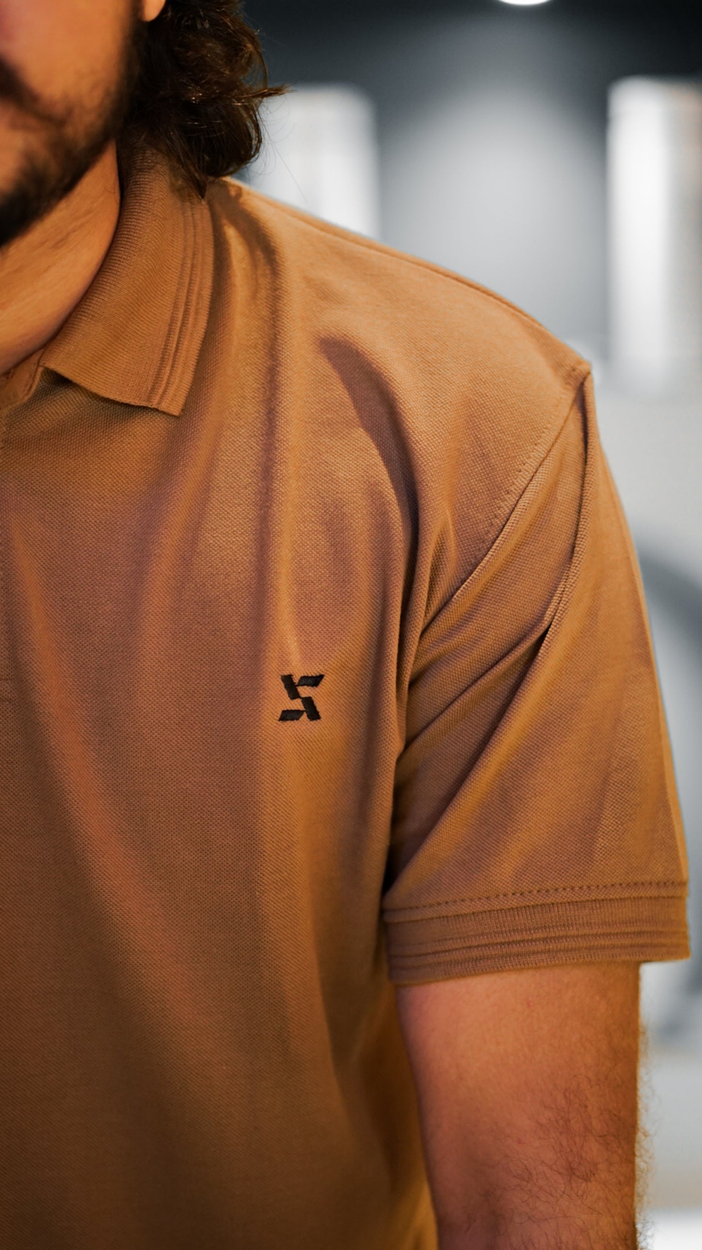 Classic Light Brown Polo Shirt – Clean & Casual