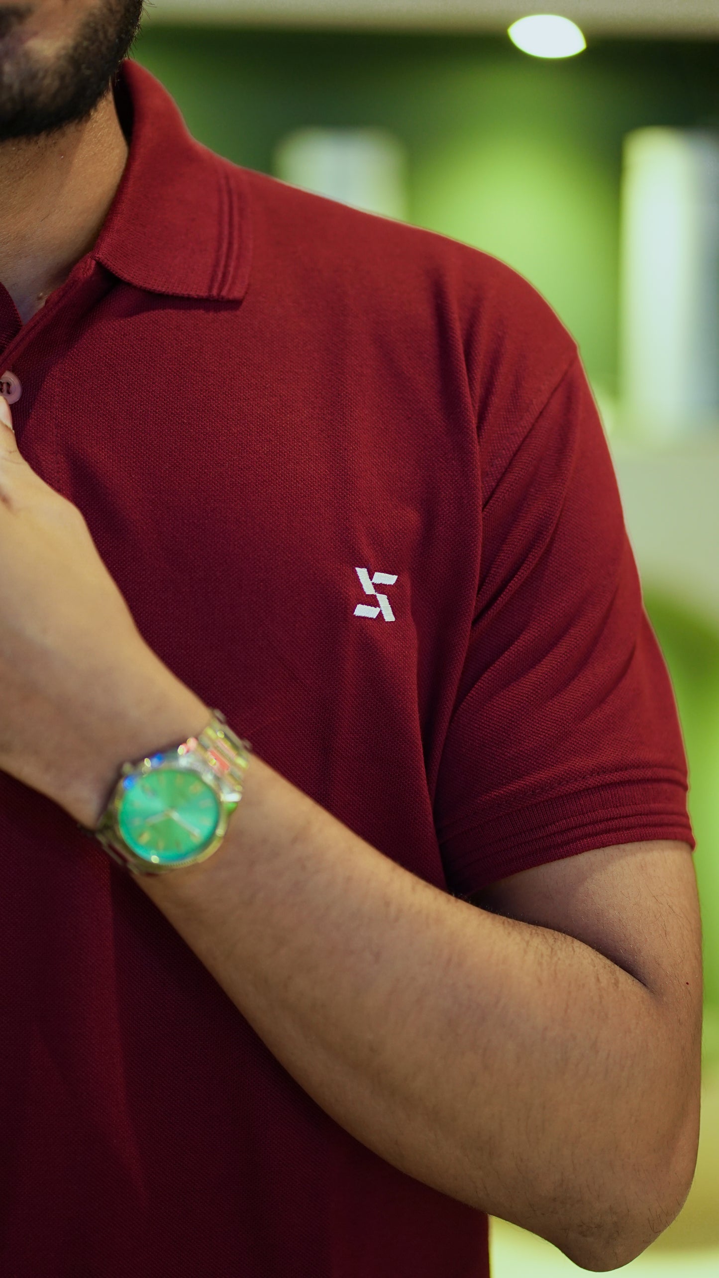 Essential Polo in Wine Maroon – Smart Casual Staple